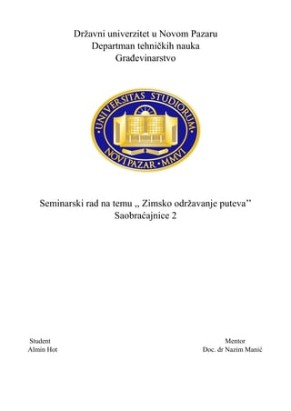 Zimsko održavanje puteva