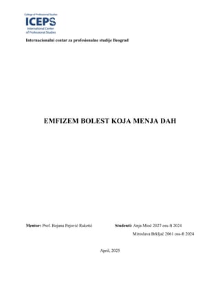 Emfizem – bolest koja menja dah