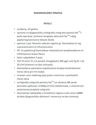 Radionuklidna terapija