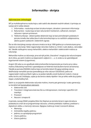 Informatika – skripta
