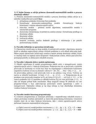 Kvantitativni metodi u ekonomiji i menadžmentu