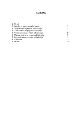 Sustavi za potporu odlučivanju