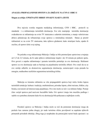 Analiza propagandnih spotova za države na CNN-u i BBC-u