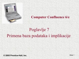 Primena baza podataka i implikacije