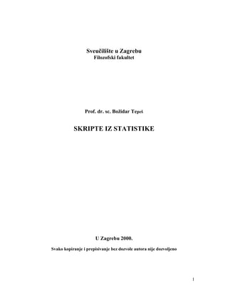 Skripta iz statistike