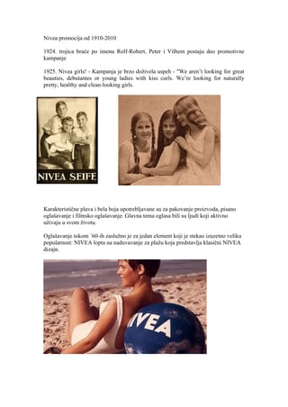 Nivea promocija