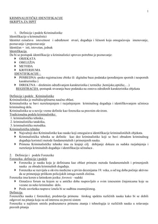 Kriminalističke identifikacije