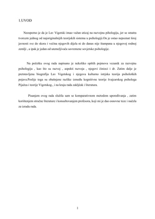 Lav Vigotski i njegov uticaj na razvojnu psihologiju