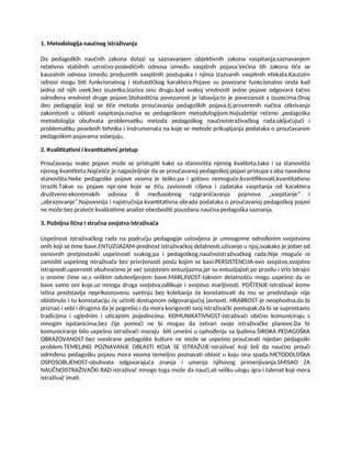 Metodologija istraživanja