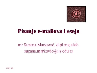 Pisanje e-mailova i eseja