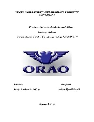 Otvaranje samostalne trgovinske radnje