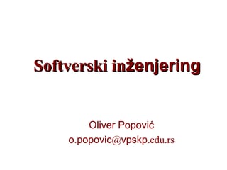 Softverski Inženjering 2