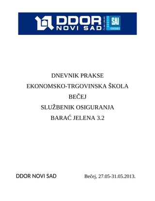Dnevnik prakse DDOR
