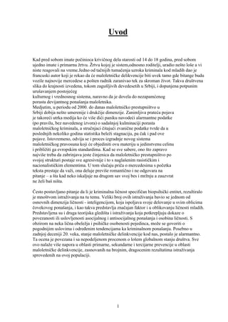 Maloletničko prestupništvo