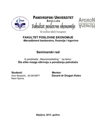 Neuromarketing, šta slike mozga otkrivaju o ponašanju potrošača