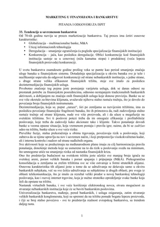 Marketing u finansijama i bankarstvu