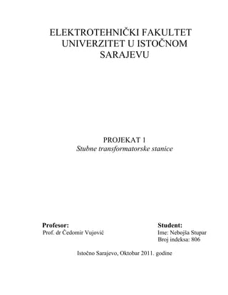 Stubne transformatorske stanice