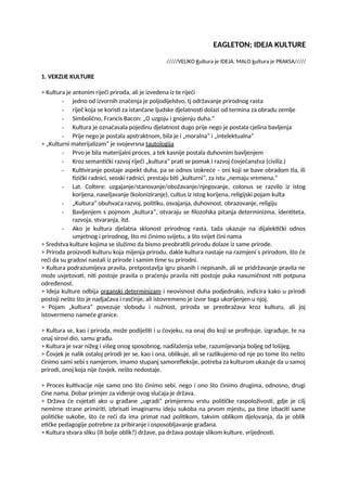 Terry  Eagleton – Ideja kulture