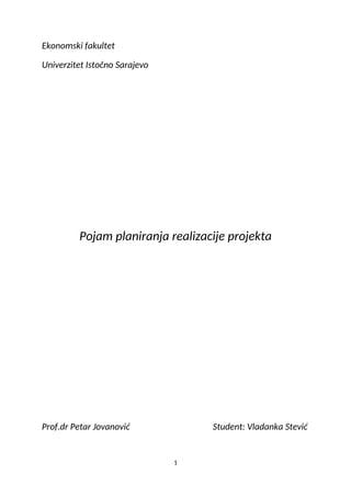 Upravljanje projektom