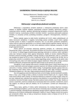 Savremena tehnologija gajenja maline