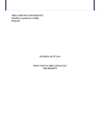 Inovativna organizacija – Microsoft