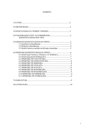 Konstitucioni i sportski tipovi