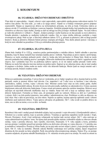 Opšta istorija države i prava – Ispitna pitanja