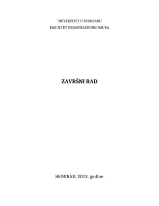Uticaj interneta na razvoj elektronskog bankarstva u Srbiji
