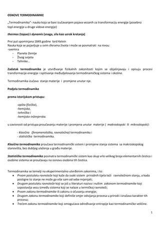 Osnovi termodinamike