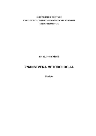 Znanstvena metodologija