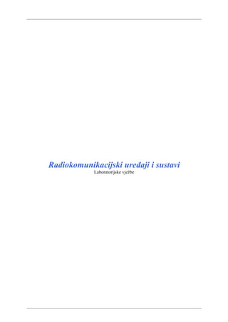 Radiokomunikacijski uređaji i sustavi