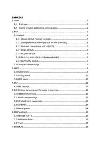 Protokoli rutiranja u racunarskim mrežama