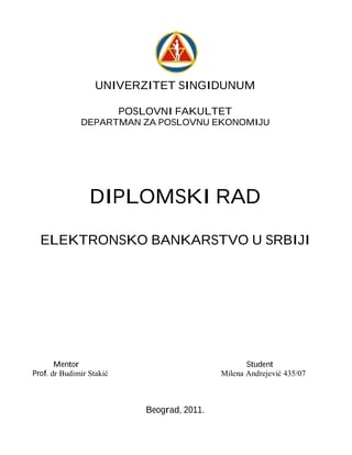 Elektronsko bankarstvo u Srbiji