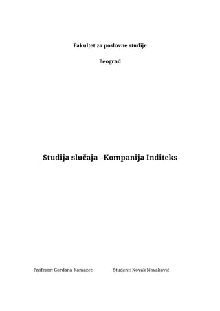 Studija slučaja – Kompanija Inditeks