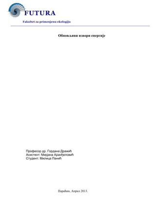 Obnovljivi izvori energije