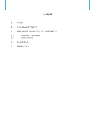 Toyota proizvodni program