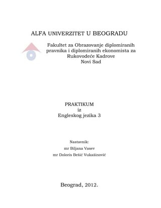 Praktikum iz engleskog jezika