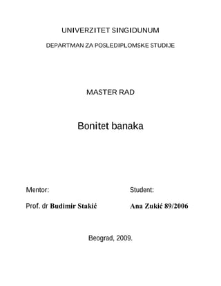 Bonitet banaka