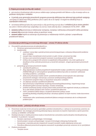 Prevencija poremecaja u socijalnom ponašanju