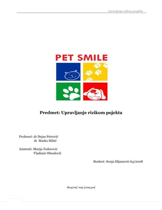 Upravljanje rizikom projekta