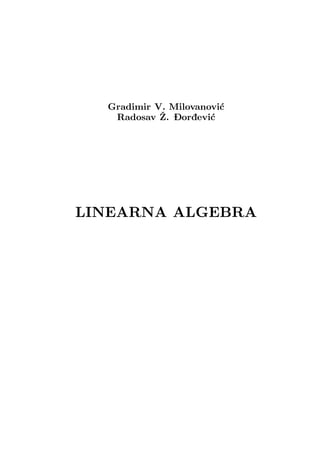 Linearna algebra