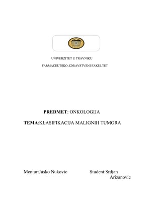 Klasifikacija malignh tumora