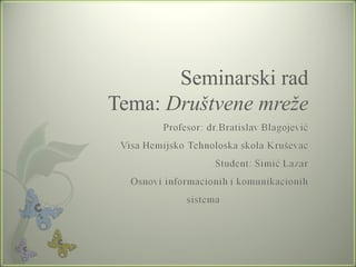 Društvene mreže