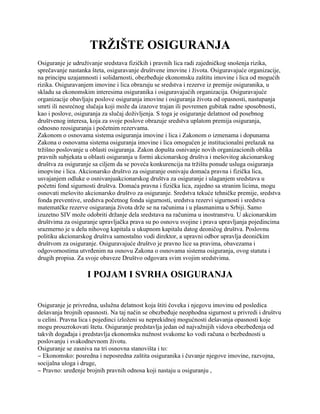 Tržište osiguranja