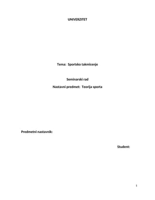 Sportsko takmičenje