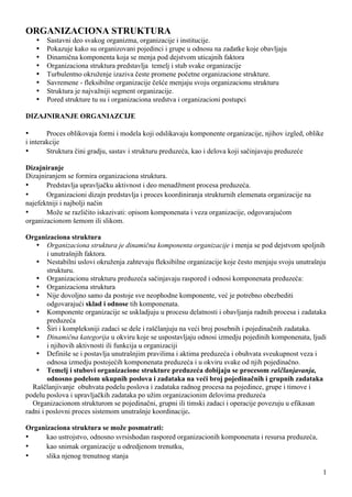 Organizaciona struktura