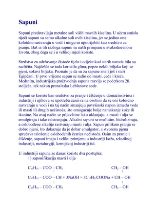 Sapuni i deterdženti