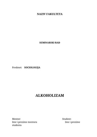Alkoholizam