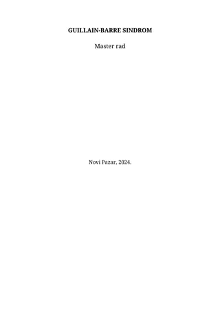 GUILLAIN-BARRE SINDROM