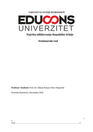 Najvisja odlikovanja Republike Srbije